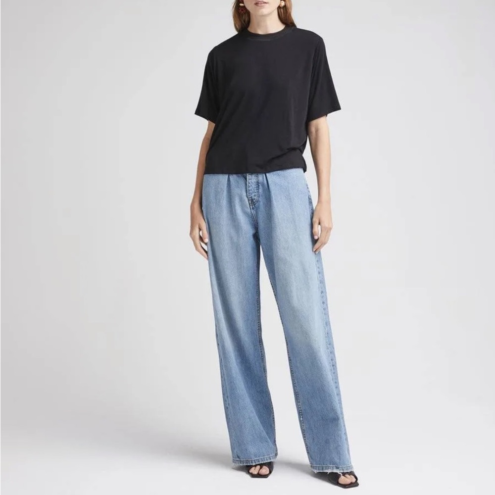 Richer Poorer Recycled Jersey Elbow Sleeve Tee - Black